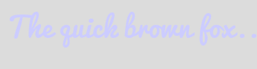 Image with Font Color CCCCFF and Background Color DCDCDC